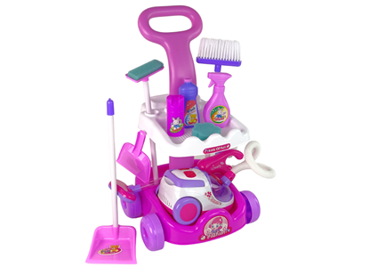 Jouet chariot de nettoyage enfant avec accessoires
