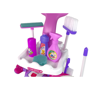 Jouet chariot de nettoyage enfant avec accessoires