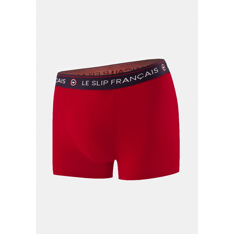 Boxer rouge en coton