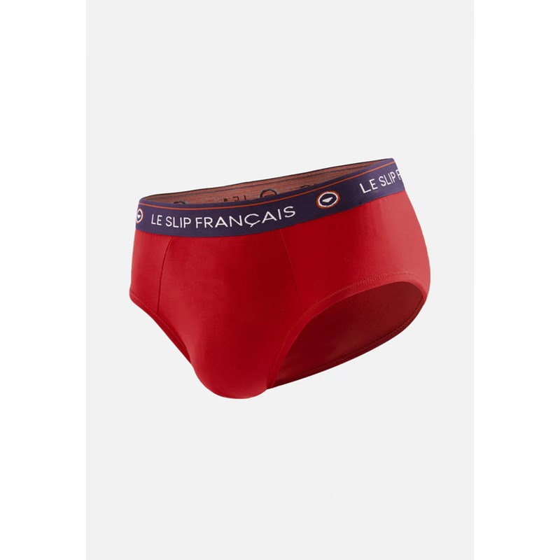 Slip rouge cerise en coton