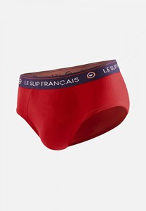 Slip rouge cerise en coton L