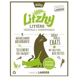 Eizhy - litière végétale et compostable litzhy à base de landes bretonnes