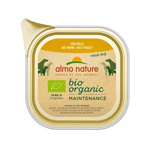 Almo nature - barquettes bio organic pour chien au poulet