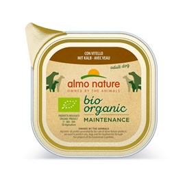 Almo nature - barquettes bio organic pour chien au veau