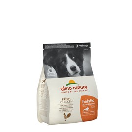 Almo nature - croquettes holistic au poulet pour chien de taille moyenne