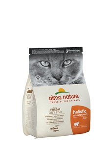 Almo nature - croquettes holistic maintenance au poisson pour chat