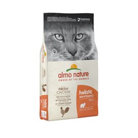 Almo nature - croquettes holistic maintenance au poulet pour chat