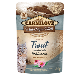 Carnilove - alimentation humide sans céréales à la truite pour chat