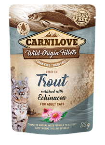 Carnilove - alimentation humide sans céréales à la truite pour chat