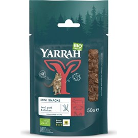 Yarrah - mini snack bio sans céréales pour chat