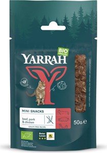 Yarrah - mini snack bio sans céréales pour chat