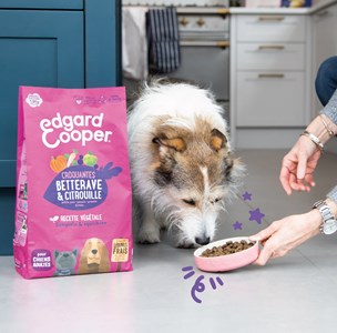 Edgard cooper - croquettes végétariennes betterave & citrouille pour chien