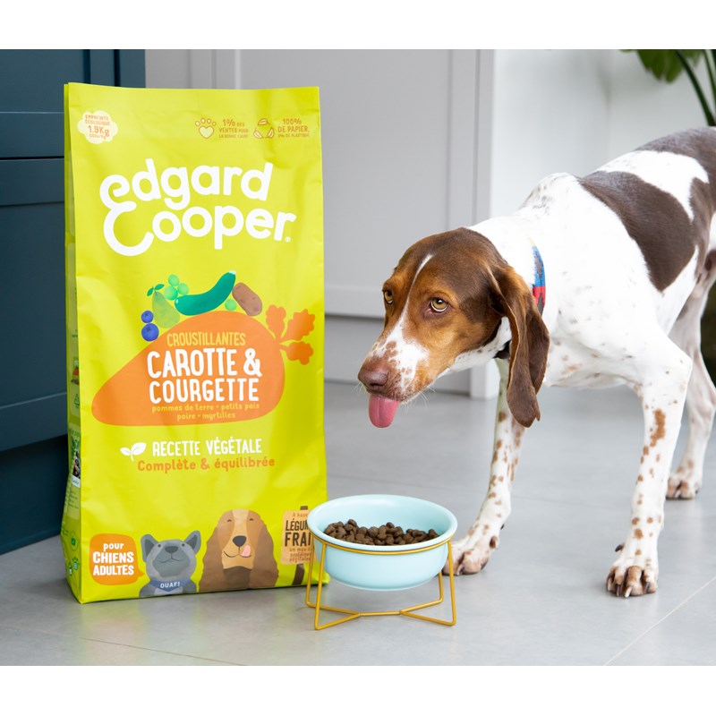 Edgard cooper - croquettes végétariennes carotte & courgette pour chien