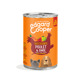 Edgard cooper - pâtée sans céréales poulet & dinde pour chien