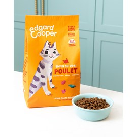Edgard cooper - croquettes sans céréales au poulet pour chat