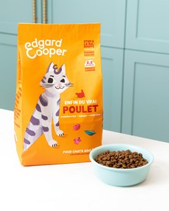 Edgard cooper - croquettes sans céréales au poulet pour chat