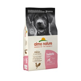 Almo nature - croquettes holistic au poulet pour chiot de grande taille