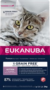 Eukanuba - croquettes sans céréales au saumon pour chaton