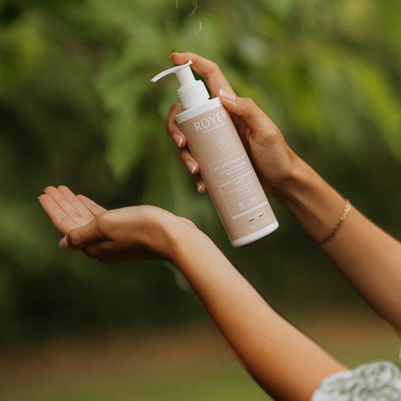 Royer Cosmétiques - Lait démaquillant bio à la bave d’escargot 190 ml