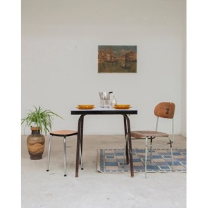 Table à manger en formica gris n°1010