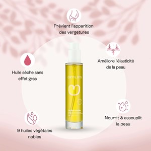 Huile sèche corps anti-vergetures x 2