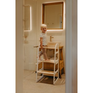 Tour d'observation montessori 2-en-1 - blanc