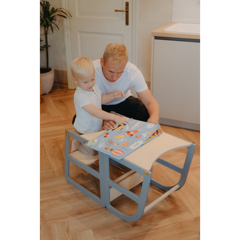 Tour d'observation montessori 2-en-1 - gris (LEG&GO) - Image 3