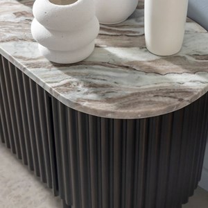 Meuble tv marbre et métal