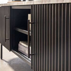 Meuble tv marbre et métal