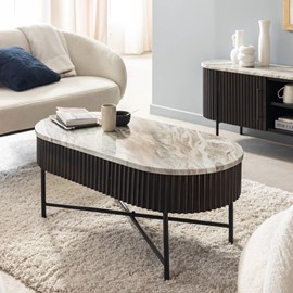 Table basse métal marbre