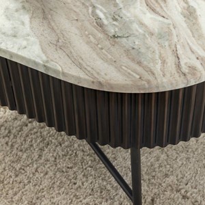 Table basse métal marbre