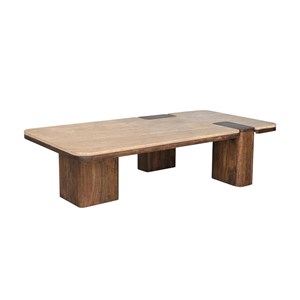 Table basse manguier travertin