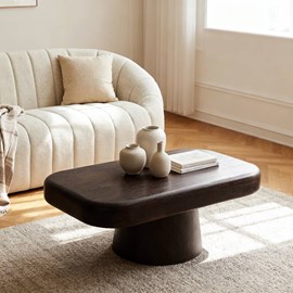 Table basse manguier foncé