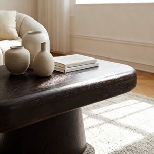 Table basse manguier foncé