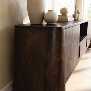 Meuble tv manguier foncé