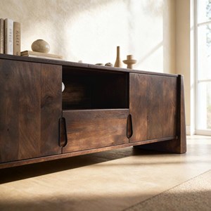 Meuble tv manguier foncé