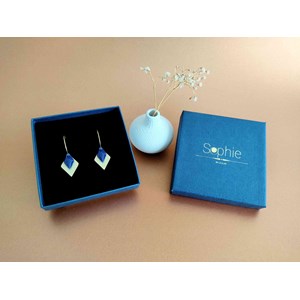 Boucles d'oreilles créoles losange