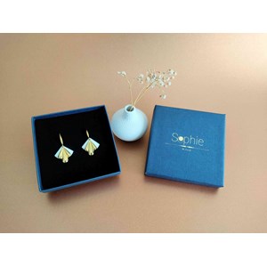 Boucles d'oreilles éventail rétro chic