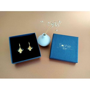 Boucles d'oreilles éventail rétro chic