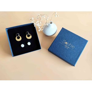 Coffret cadeau boucles d'oreilles 3en1