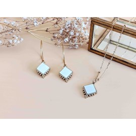 Coffret cadeau parure losange nacre