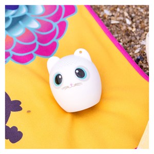 Mini enceinte bluetooth  chat blanc