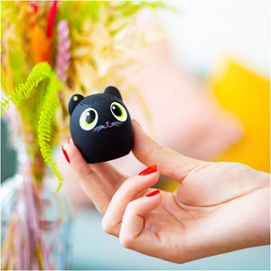 Mini enceinte bluetooth  chat noir