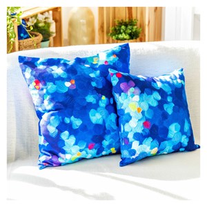 Housse de coussin 50 x 50 cm  bleu