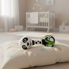 Hochet maracas  panda