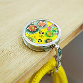 Accroche sac à main  jaune