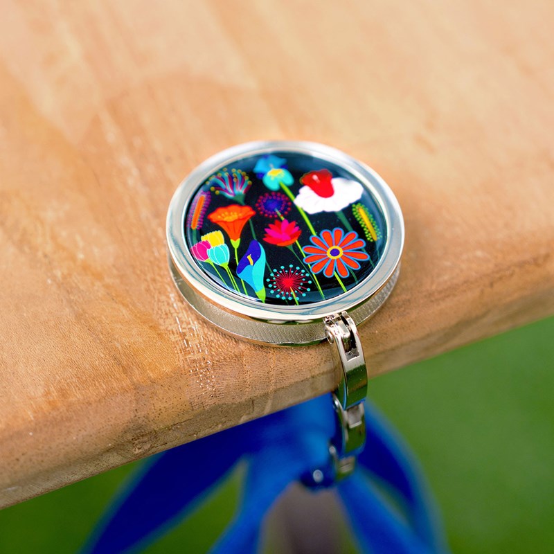 Accroche sac à main noir