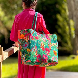 Très grand cabas de plage  tropical