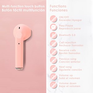 Casque tws i2 bluetooth 5.0 tactile avec station de charge design ergonomique.