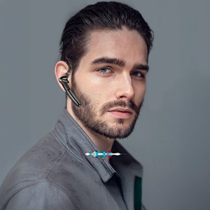 Casque bluetooth avec mains libres me-100 business edition d'une seule oreille.